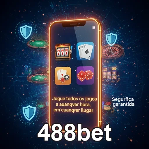 Tela com jogos populares de casino na app 488bet móvel