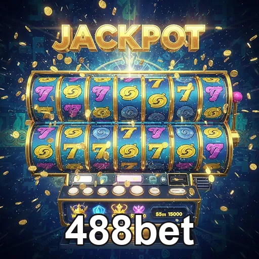 Imagem de uma máquina de caça-níqueis no site 488bet, destaque para jogos de slots emocionantes.