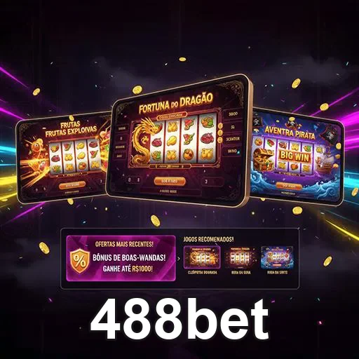 Imagem do site 488bet mostrando opções de apostas na página inicial da 488bet Brasil